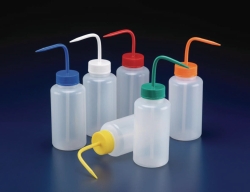 Wash bottles, wide-mouth, LDPE