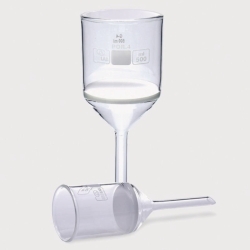 Filter funnels, borosilicate glass