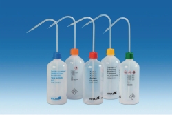 VITsafe&trade; Safety wash bottles, narrow neck, PP/LDPE