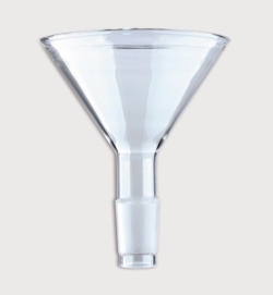 Powder funnels with NS-cone, borosilicate glass 3.3