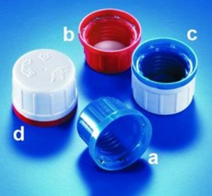 Slika Caps for narrow-mouth reagent bottles, PP