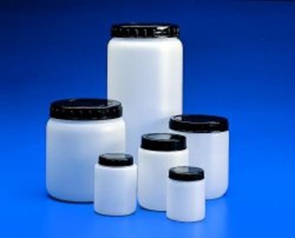 Slika Cylindrical jars with ribbed cap, HDPE