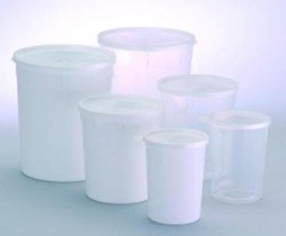 Slika Jars, conical, with snap lid, PP