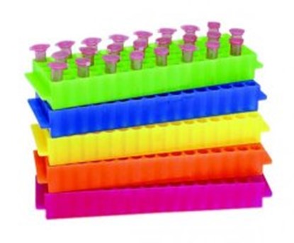 Slika Microtube rack, pink, 80-well, PP, for 1.5/2.0 ml tubes,