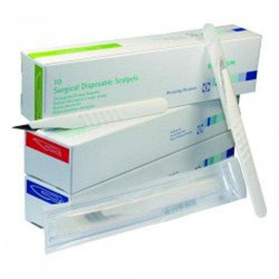 Disposable scalpels Cutfix? size 12,, sterile, pack of 10,