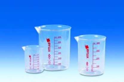 Slika Griffin beakers PMP, with printed red scale