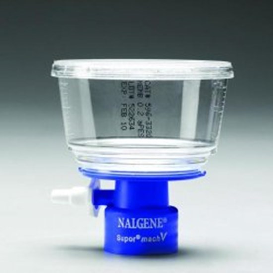 Bottle-Top Filter, PES, sterile,, 150 ml, 0,45?m, 50mm dia., GL45,
