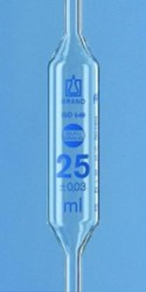 Slika Volumetric pipettes, AR-glas<sup>&reg;</sup>, class AS, 2 marks, blue graduation