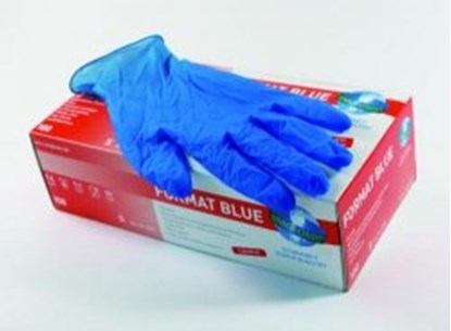 Slika Disposable Gloves Format Blue, Nitrile