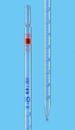 Slika Graduated pipettes, total delivery, AR-GLAS<sup>&reg;</sup>, class AS, blue graduation, type 3