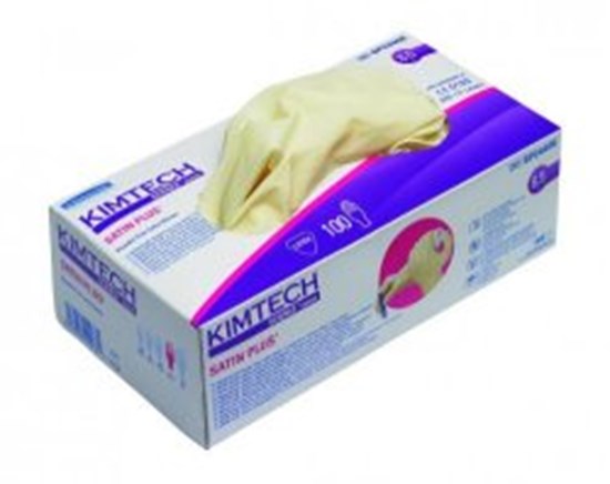 KIMTECH? Science*Satin plus gloves latex, size 5-6(XS) powder free, pack of 100