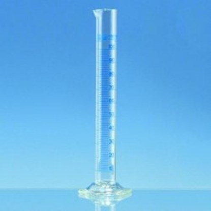 Slika Measuring cylinders, borosilicate glass 3.3, tall form, class A, blue graduated