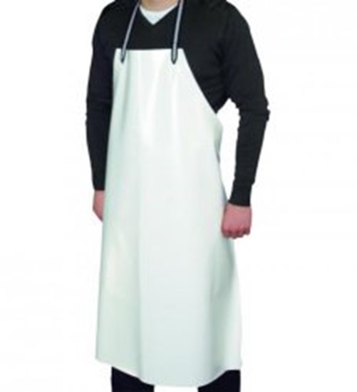 LLG-Guttasyn? Protective apron MB 5/5 w, PVC, with PE fabric, 0.5mm,, white, 800