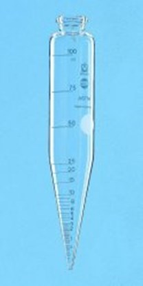 Slika ASTM centrifuge tube, cylindrical, with conical base, borosilicate glass 3.3