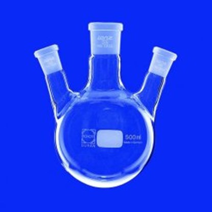 Slika Three-neck round-bottom flasks, side necks angled, DURAN<sup>&reg;</sup>