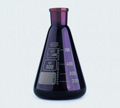 Slika Erlenmeyer flasks, NS neck, borosilicate glass 3.3, amber