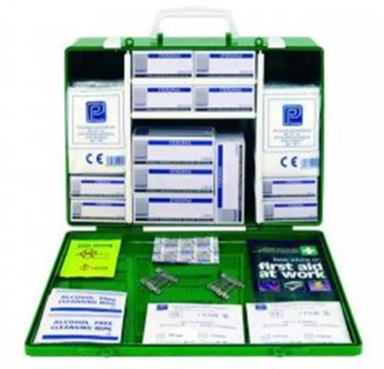 ***after clearance sale no longer available***, First Aid box green, ABS with li