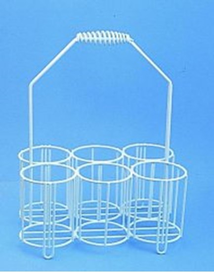 BOTTLE CARRIERS,PE-COATED WIRE,FOR 6 X 2