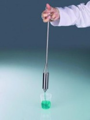 Slika Liquid-Sampler, single hand operation, stainless steel V4A (1.4404), place onto bottle
